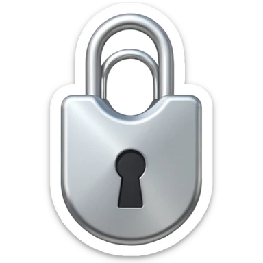 open padlock sticker
