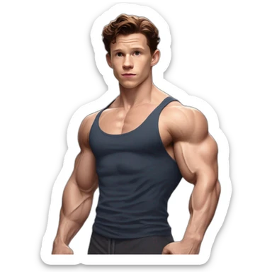 tom Holland Bodybuilding  sticker
