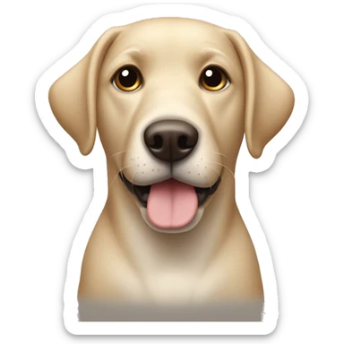 dog similar to labrador with sticking out hair sticker