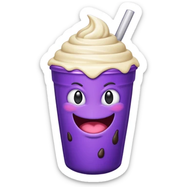 Grimace shake sticker