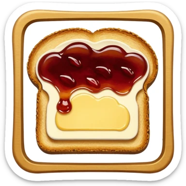 Toast with Butter and Jam
 sticker
