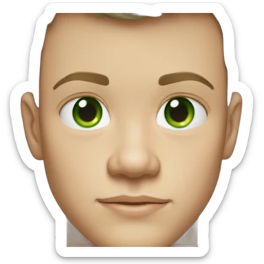 Young matt damon green eyes sticker