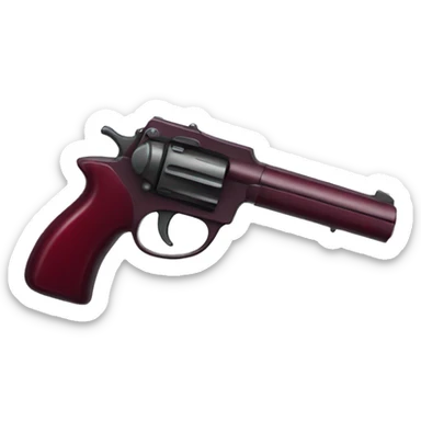 Wine red pistol sticker