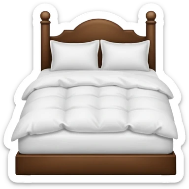 bed confortable sticker