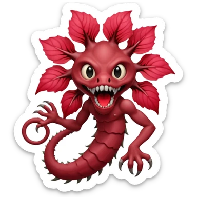 La flor del demogorgon sticker