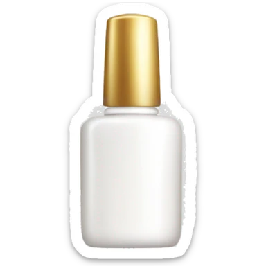 white nail polish bottle sticker