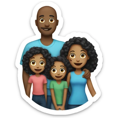 family at the aquarium sticker