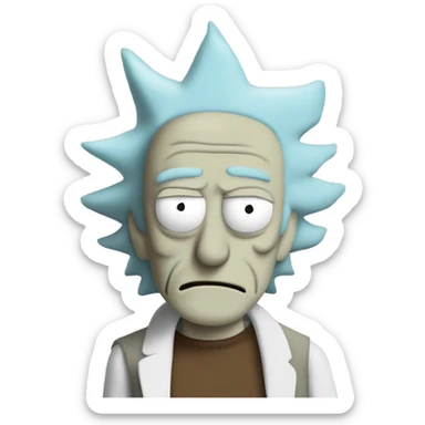 Rick Sanchez and Morty  sticker