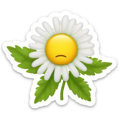 CHAMOMILE with leaf sticker