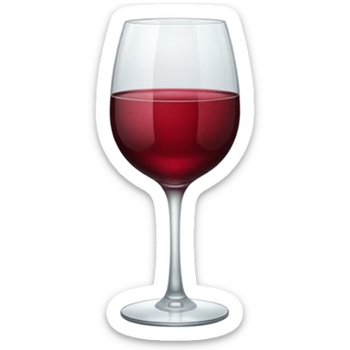 Wine glass sticker