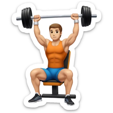 Seated Dumbbell Tricep Extension sticker