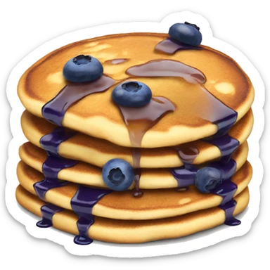 Blueberry pancakes  sticker
