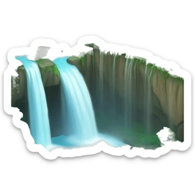 water falls sticker