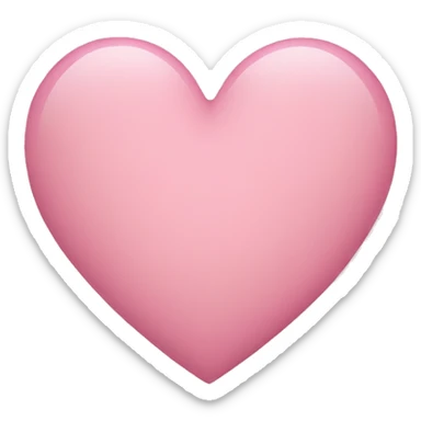 Light pink heart sticker