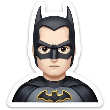 Batman looking serious sticker