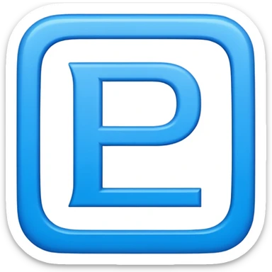 create capital letter  "FO" INSIDE THE BLUE COLOR SQUARE shape sticker