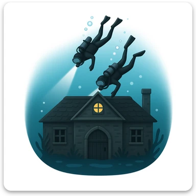 an emoji that symbolizes this movie the deep house sticker