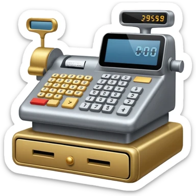 Cash register sticker