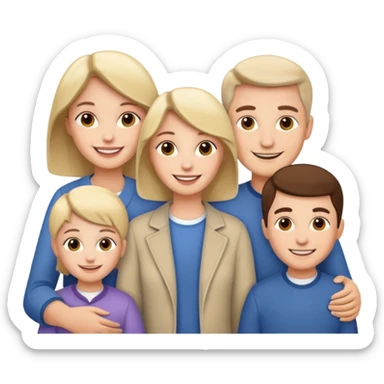 fater, mother, sister, brother sticker