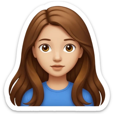 Saçı uzun kız  sticker