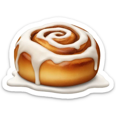 Icing cinnamon bun  sticker