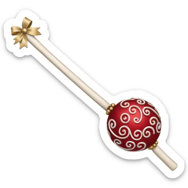 Chichilaki - georgian Christmas decoration from a stick sticker