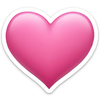 Pink heart sticker