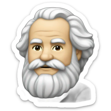 karl marx holding putin sticker