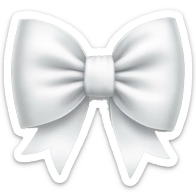 white bow sticker