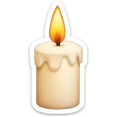 christmas candle sticker