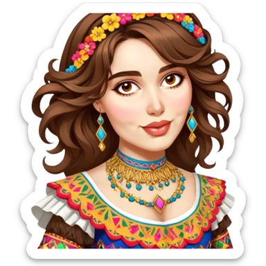 Folkloric Dancer sticker