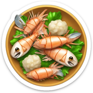 Poisoned-Seafood-dinner sticker