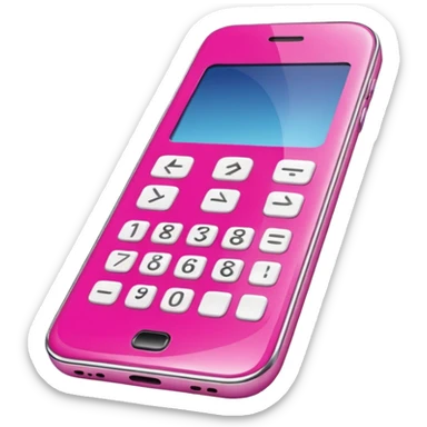 pink mobile phone sticker
