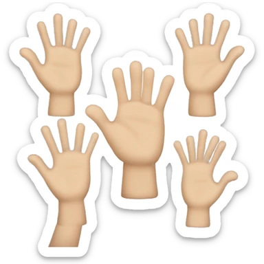 MANO SEÑALANDO PARA ADELANTE sticker