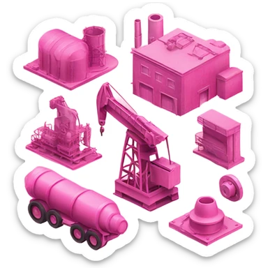 pink industry sticker