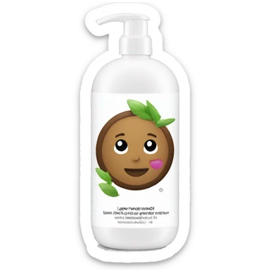 leave-in conditioner bottle with label sticker