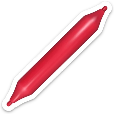 Red lip liner sticker