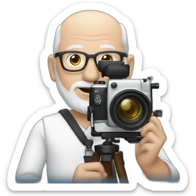 frans timmermans holding a camara sticker