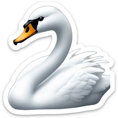 Cisne blanco cisne negro sticker