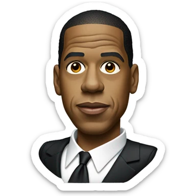 Iconic-style Candid Likeness Jay-Z:

A confident mogul in sleek attire, often with a subtle smirk and watchful eyes. Known for his composed charisma and commanding presence, exuding effortless authority. sticker