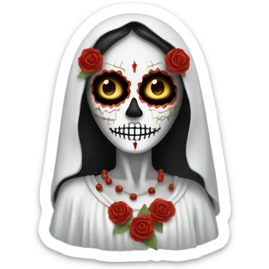The goddess of death, santa muerta.  sticker