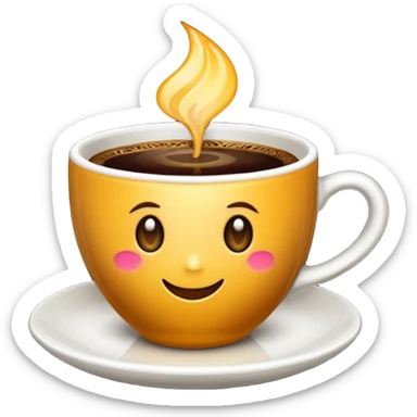 moño cafe muy oscuro sticker