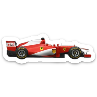 Ferrari f1 side view sticker