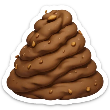 Baby poop sticker