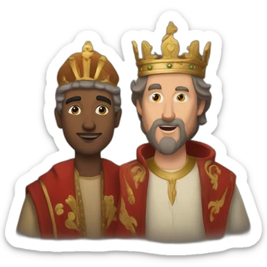 Melchior Caspar and Balthazar wise men sticker