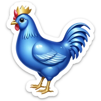 Sapphire Gem hen sticker