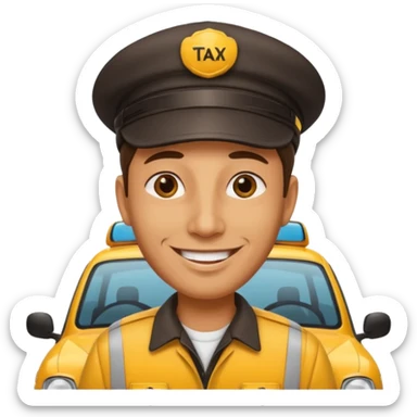 taxi driver sticker