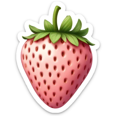 Light pink strawberry  sticker