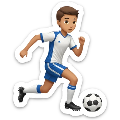 6th grader playing soccer sticker