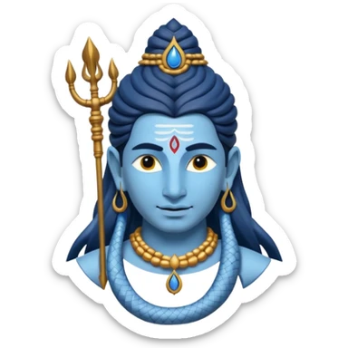 Made a emoji like lord Shiva's picture  sticker